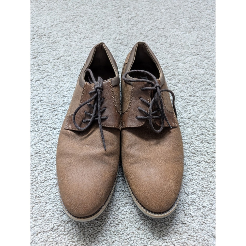 J. Ferrar Thornton 014-1242 Oxford Shoes Mens 10M Synthetic Brown Memory Foam